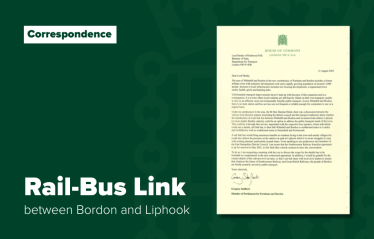 Letter on the Bordon Rail-Bus Link